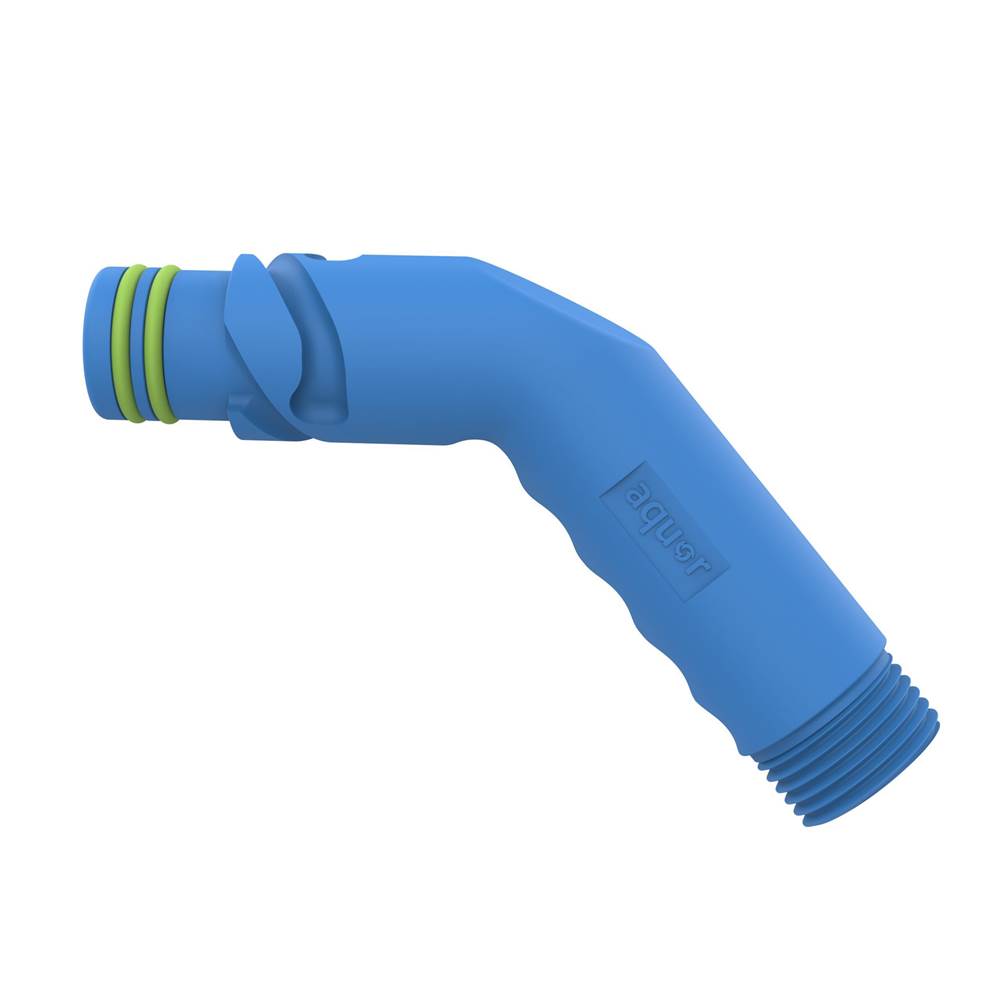 Aquor Water Systems Angled Hose Connector - Blue