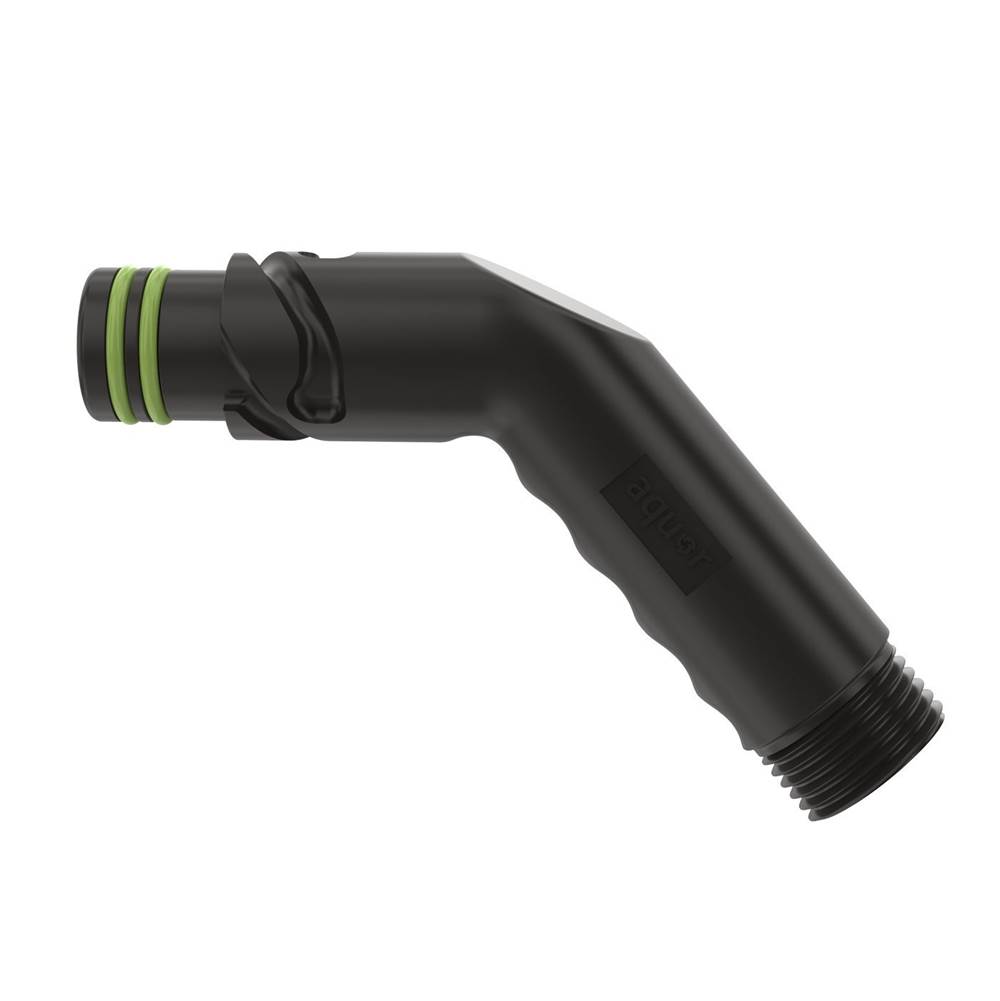 Aquor Water Systems Angled Hose Connector - Black