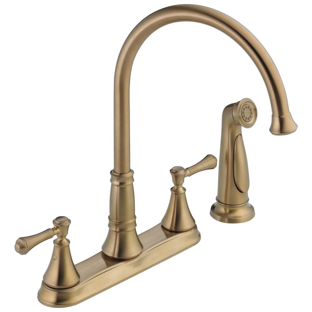 Delta Faucet Cassidy™ Two Handle Kitchen Faucet with Spray