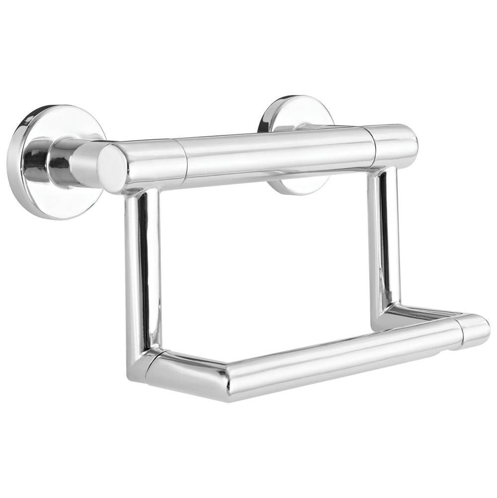 Delta Faucet BathSafety Contemporary Tissue Holder with Assist Bar