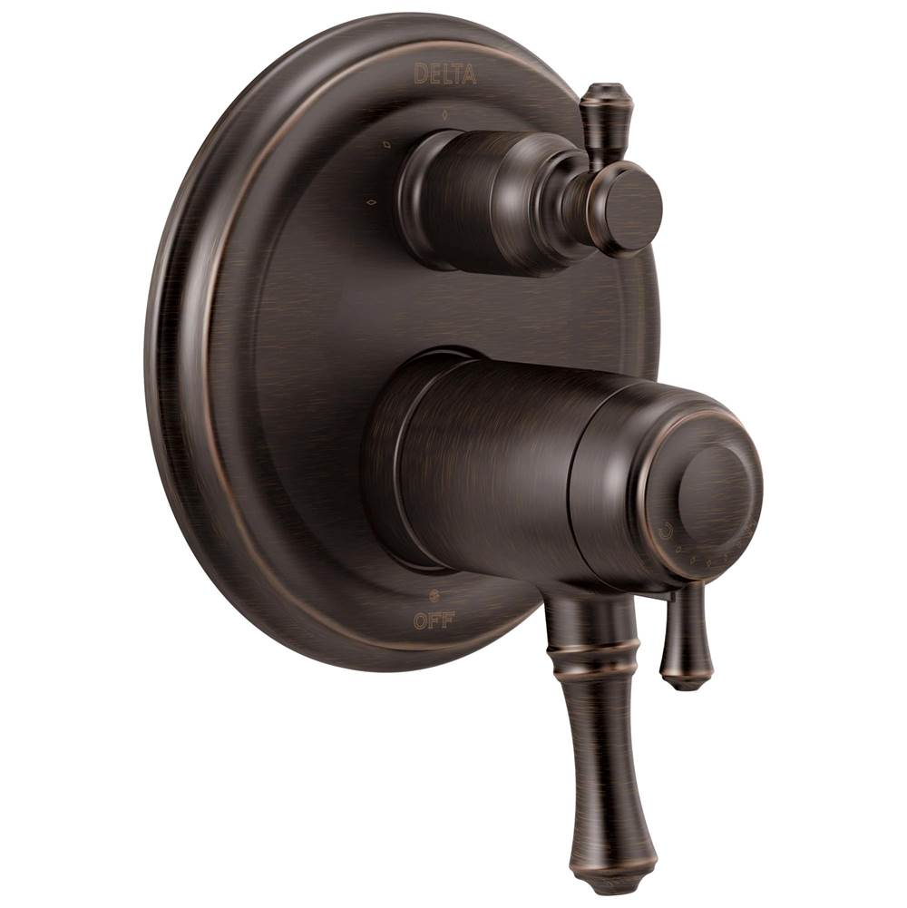 Delta Faucet Cassidy™ Traditional 2-Handle TempAssure® 17T Series Valve Trim with 3-Setting Integrated Diverter