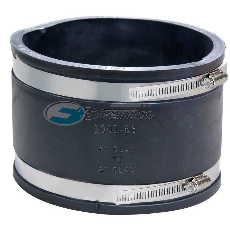 Fernco Coupling 6'' Clay/Clay
