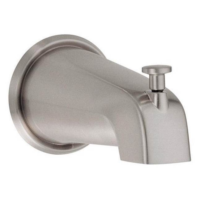 Gerber Plumbing 8'' Wall Mount Tub Spout with Diverter Brushed Nickel