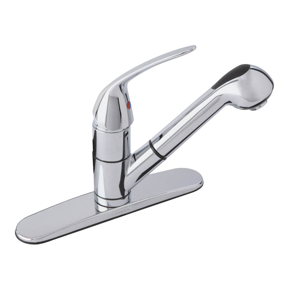 Gerber Plumbing Maxwell SE 1H Pull-Out Kitchen Faucet w/ Washerless Cartridge 1.75gpm Chrome