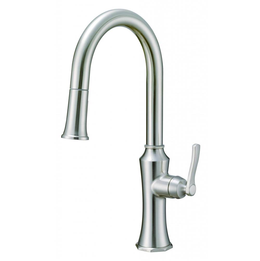 Gerber Plumbing Draper 1H Kitchen Pull-Down Kitchen Faucet w/ Snapback 1.75gpm Stainless Steel