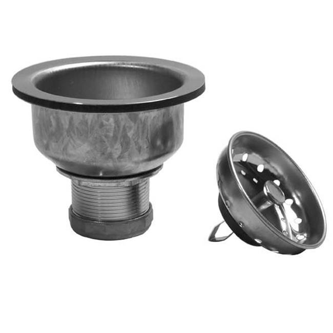 JB Products SS Deep Cup Strainer with SS Spring Post Basket with brass nuts