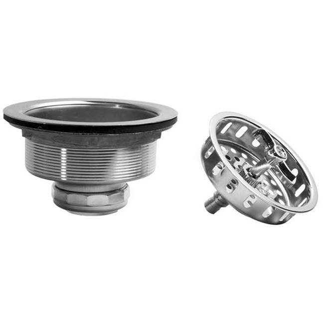 JB Products SS Spin & Lock Strainer with brass nuts