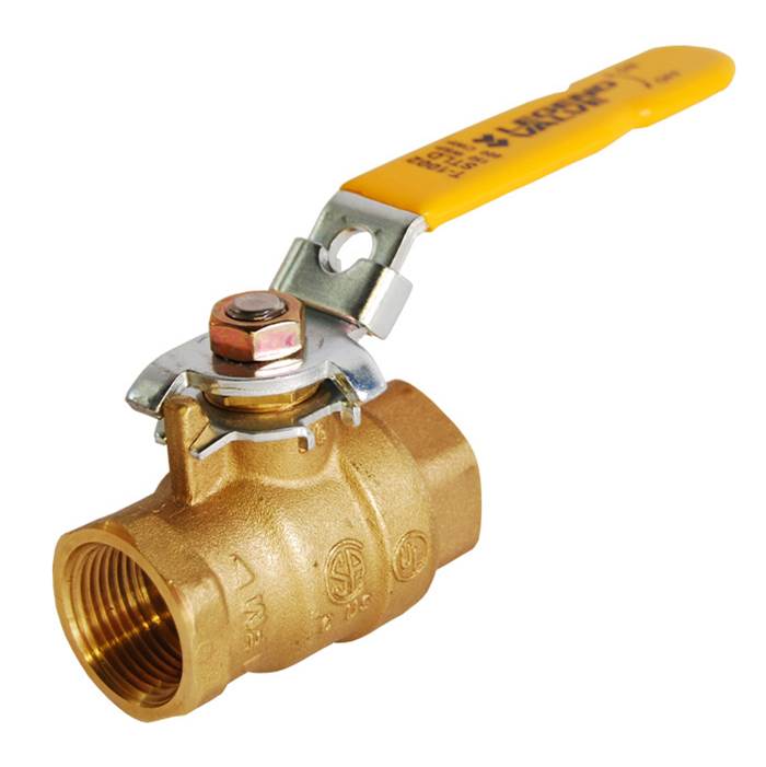 Legend Valve 1-1/4'' T-1002LD Forged Brass Full Port Ball Valve with Locking Device
