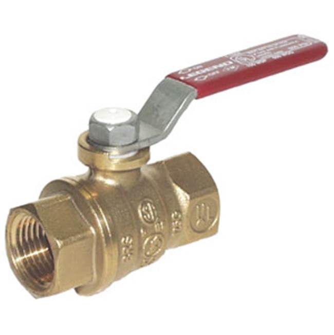 Legend Valve 3/4'' T-1004 Forged Brass Large Pattern Full Port Ball Valve, with Cubic Ball