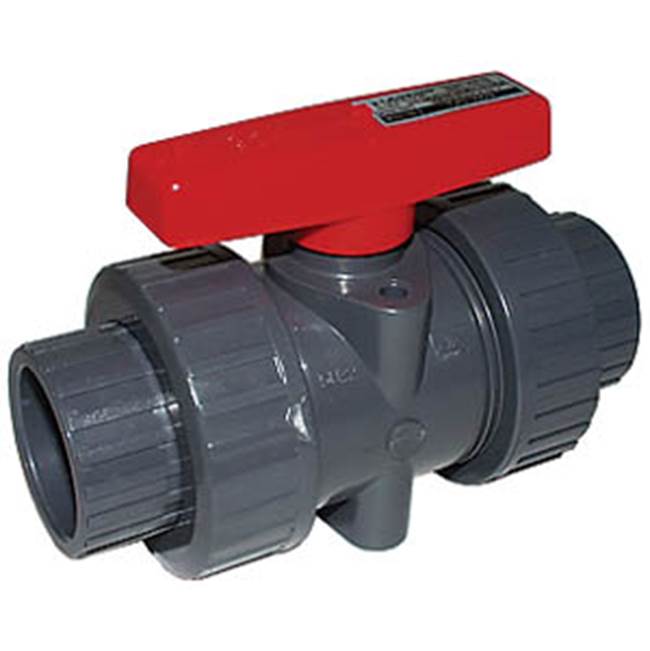 Legend Valve 3/4'' T/S-603V PVC True Union Ball Valve, with FNPT & Solvent Adapters