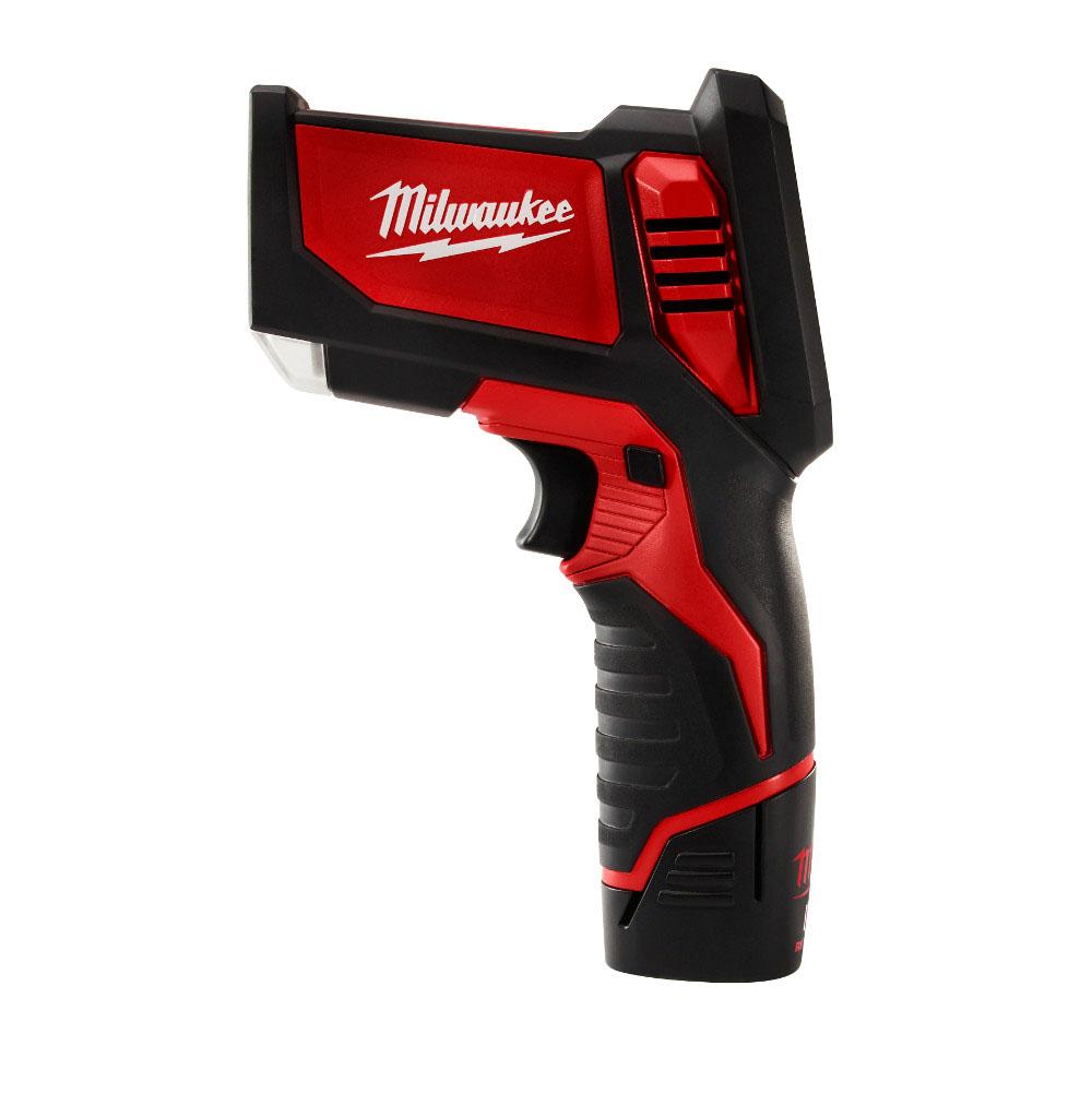 Milwaukee Tool Laser Temp-Gun M12 Cordless Lithium-Ion Thermometer Kit