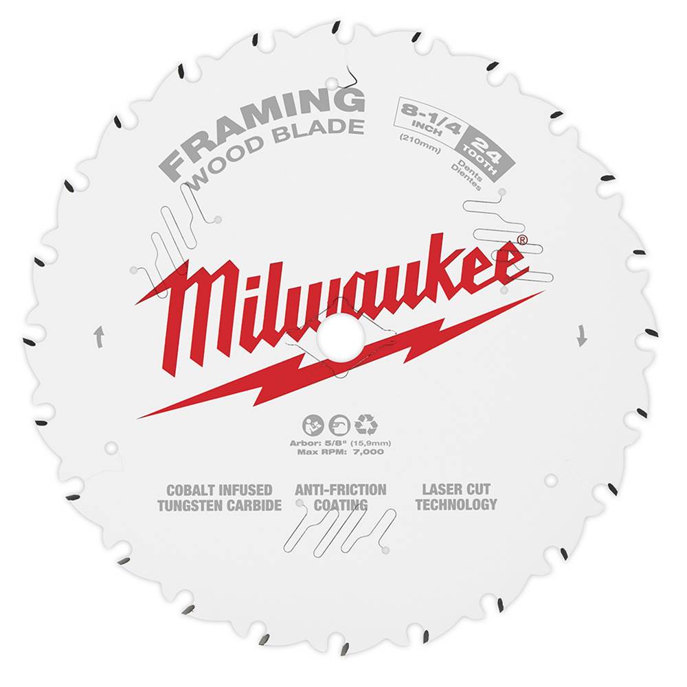 Milwaukee Tool 8-1/4'' 24T Framing Saw Blade
