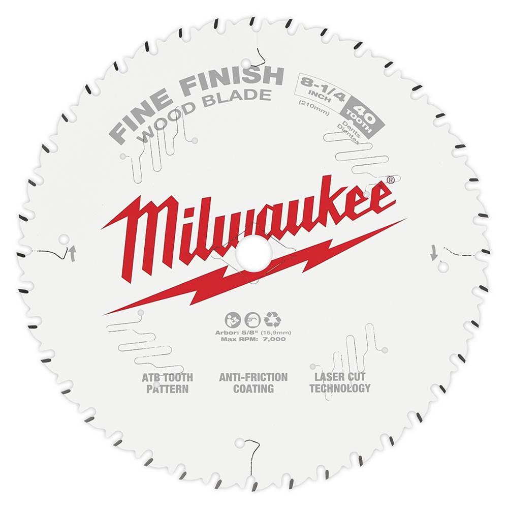 Milwaukee Tool 8-1/4'' 40T Fine Finish Bld