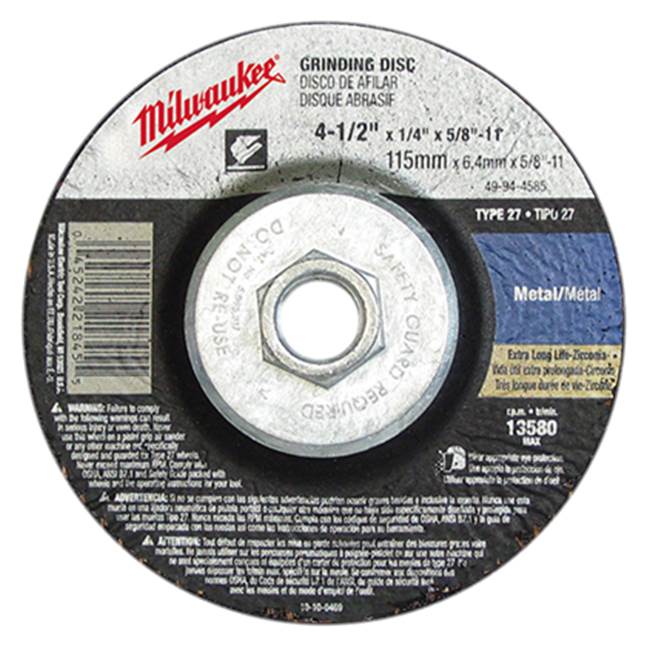 Milwaukee Tool Grinding Disc 5 X 1/4 X 7/8