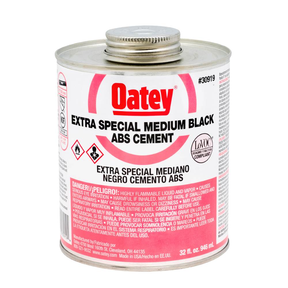 Oatey 32 Oz Abs Extra Special Black Cement