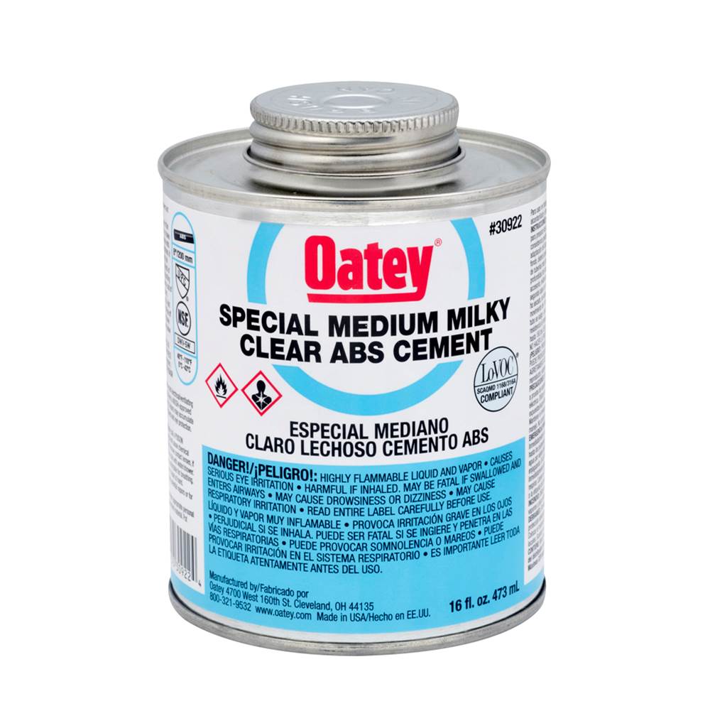 Oatey 16 Oz Abs Special Milky Clear