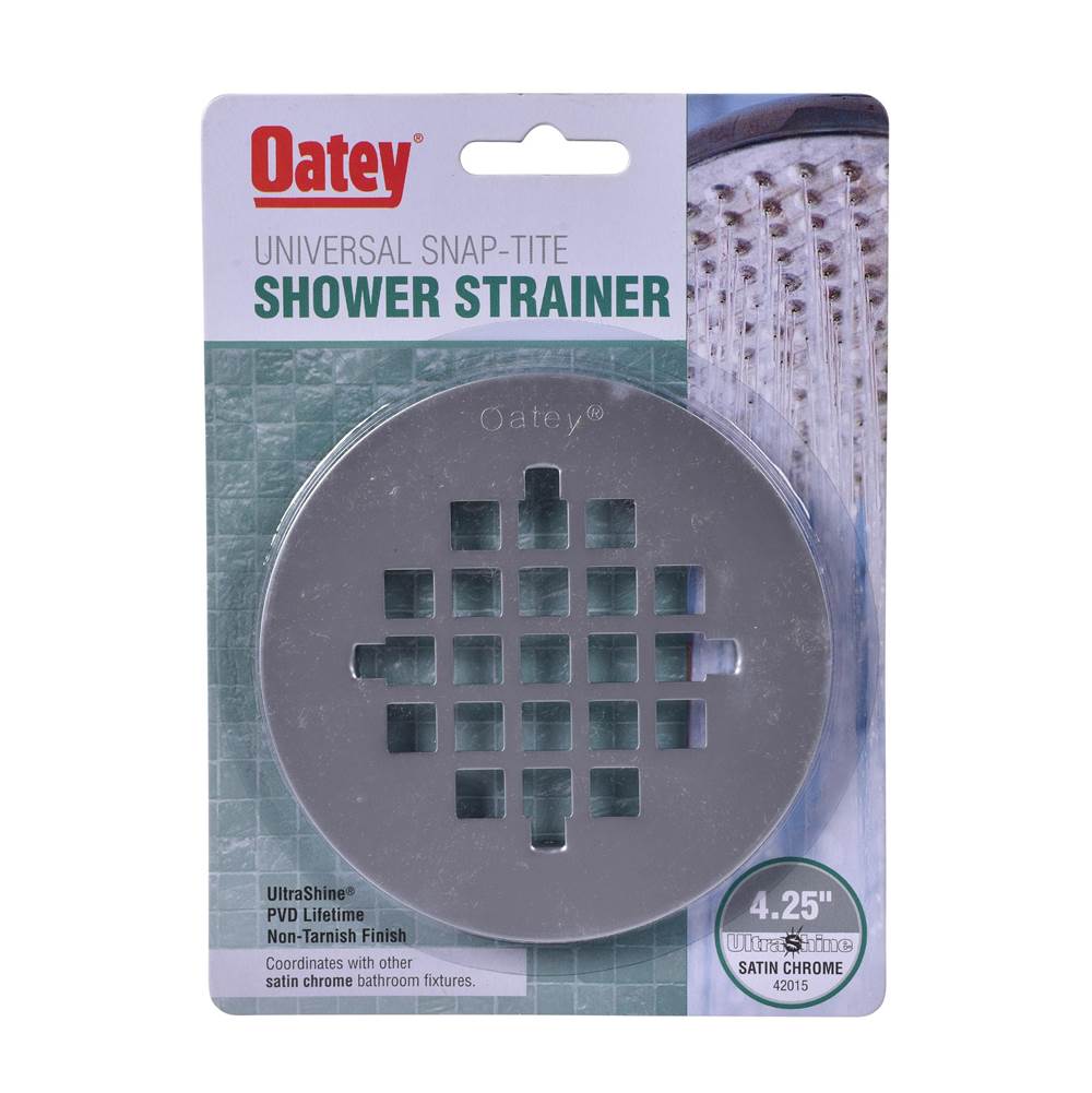 Oatey 4 1/4 In. Strainer Satin Chrome Pvd