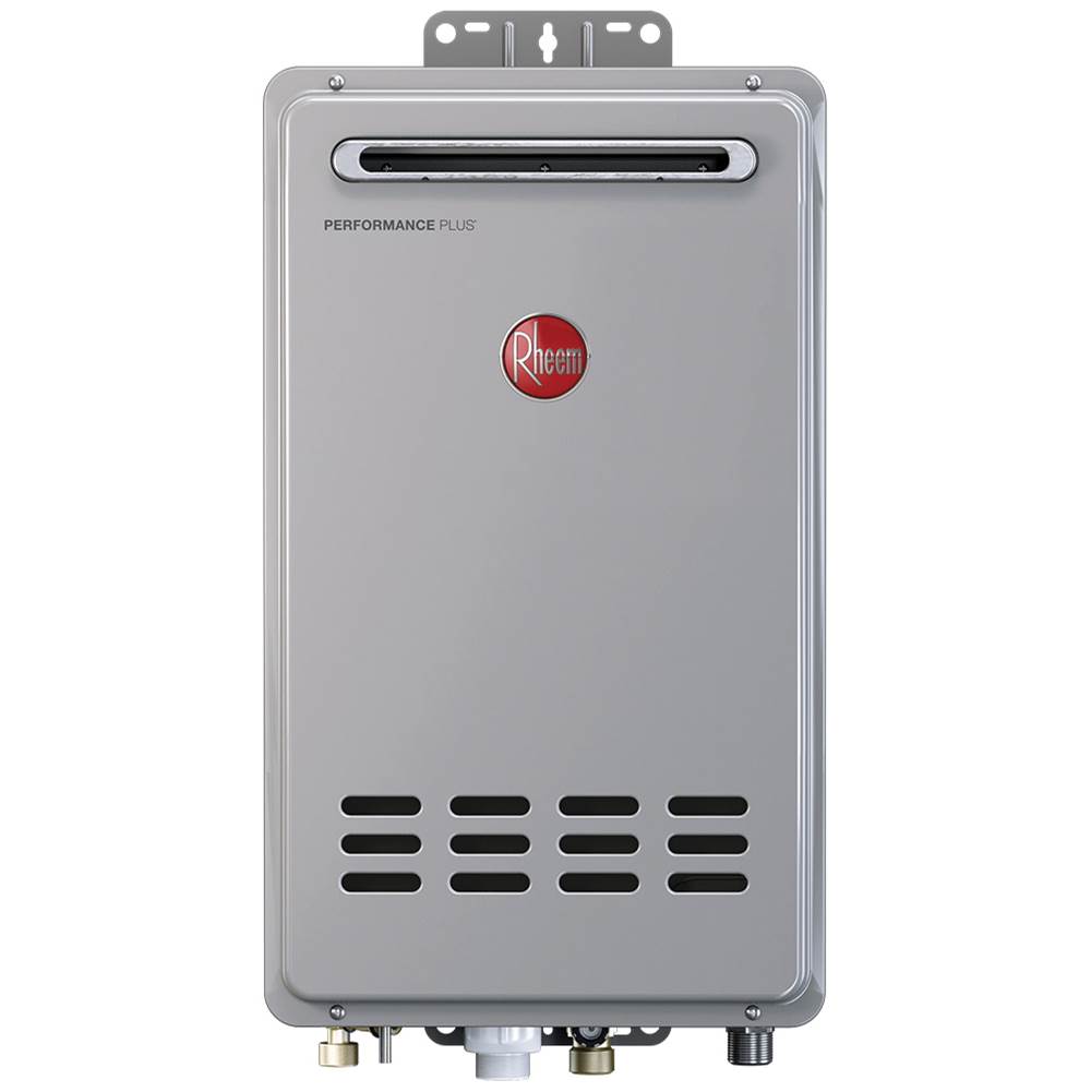 Rheem Mid-Efficiency 7.0 GPM Outdoor Natural Gas EcoNet Enabled Tankless Water Heater with 12 Year Limited Warranty