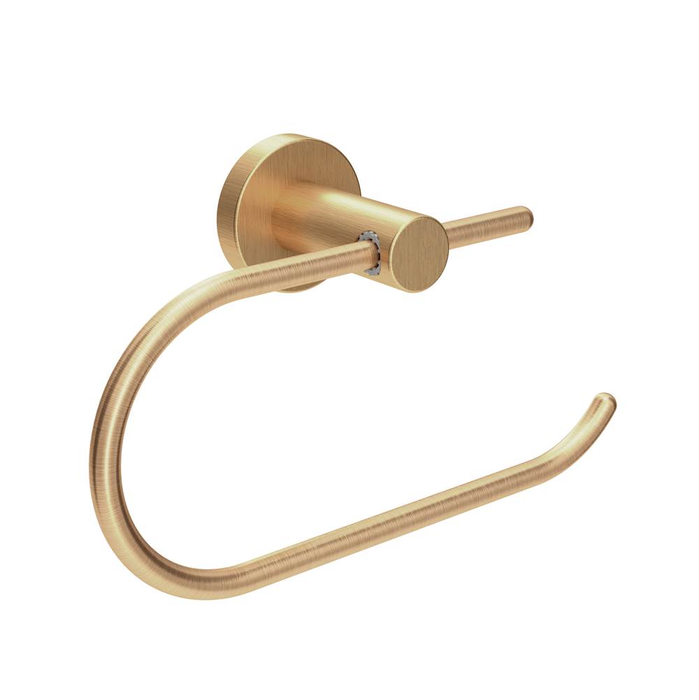 Symmons Dia Wall-Mounted Toilet Paper Holder in Brushed Bronze