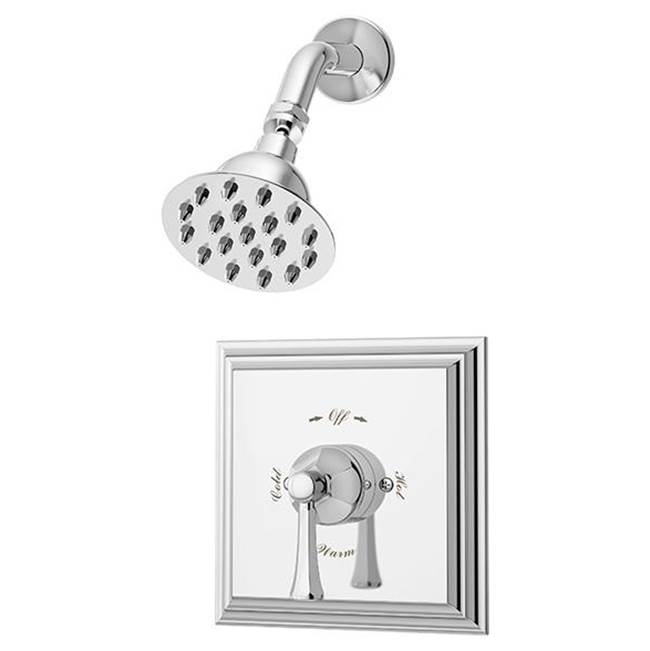 Symmons Canterbury Single Handle 1-Spray Shower Trim in Polished Chrome - 1.5 GPM (Valve Not Included)