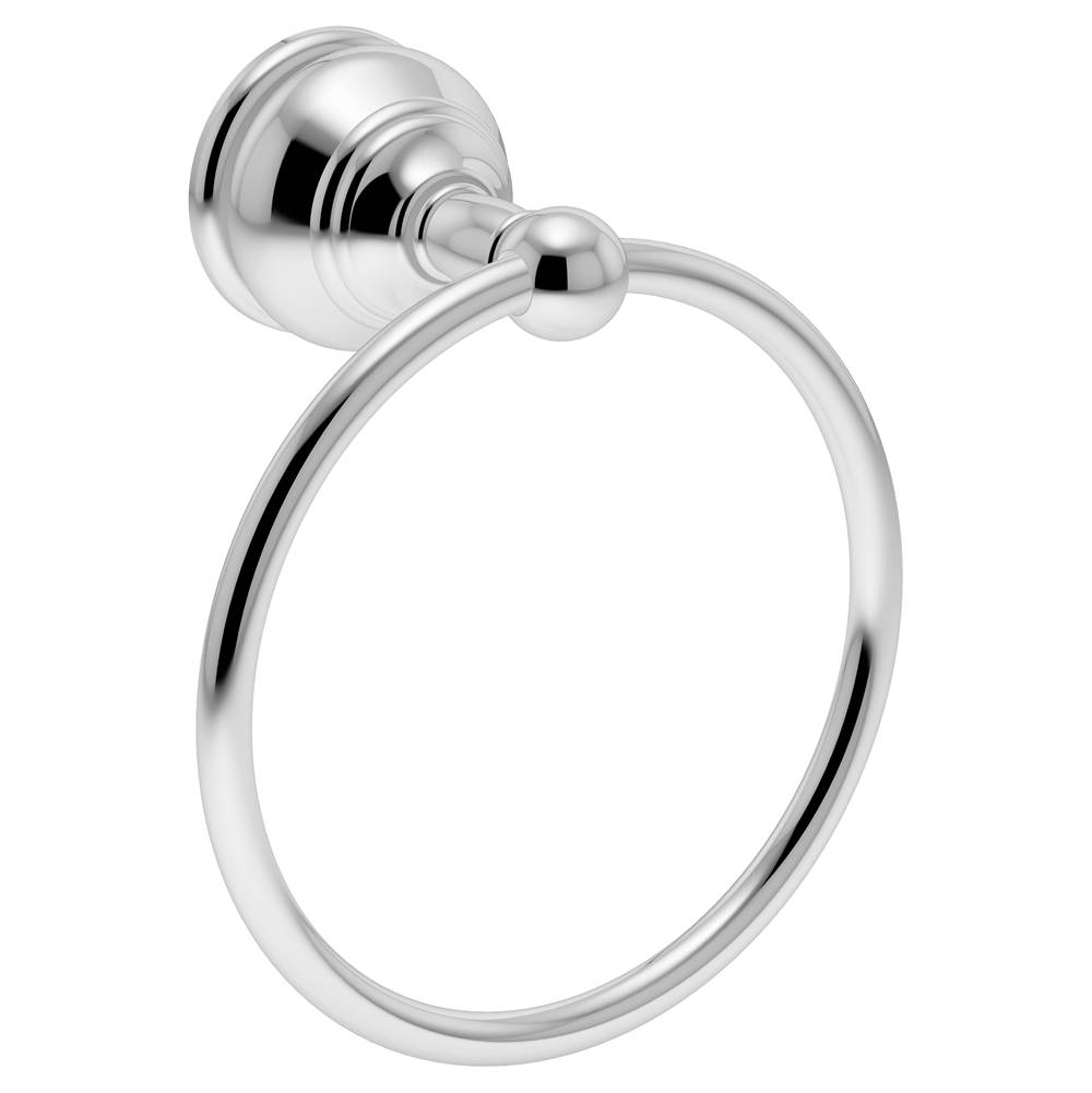 Symmons Allura Wall-Mounted Towel Ring in Polished Chrome