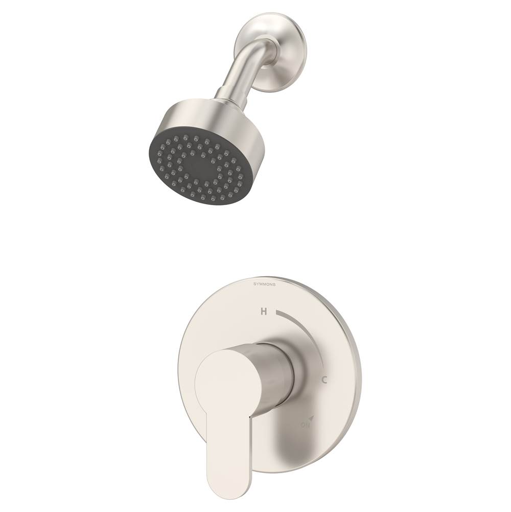 Symmons Identity Single Handle 1-Spray Shower Trim in Satin Nickel - 1.5 GPM (Valve Not Included)