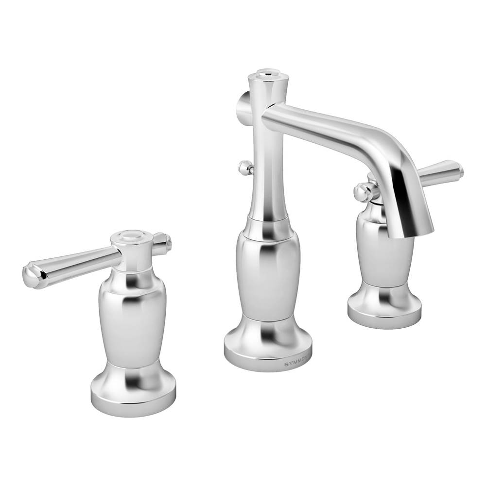 Symmons Degas Widespread 2-Handle Bathroom Faucet with Drain Assembly in Polished Chrome (1.0 GPM)
