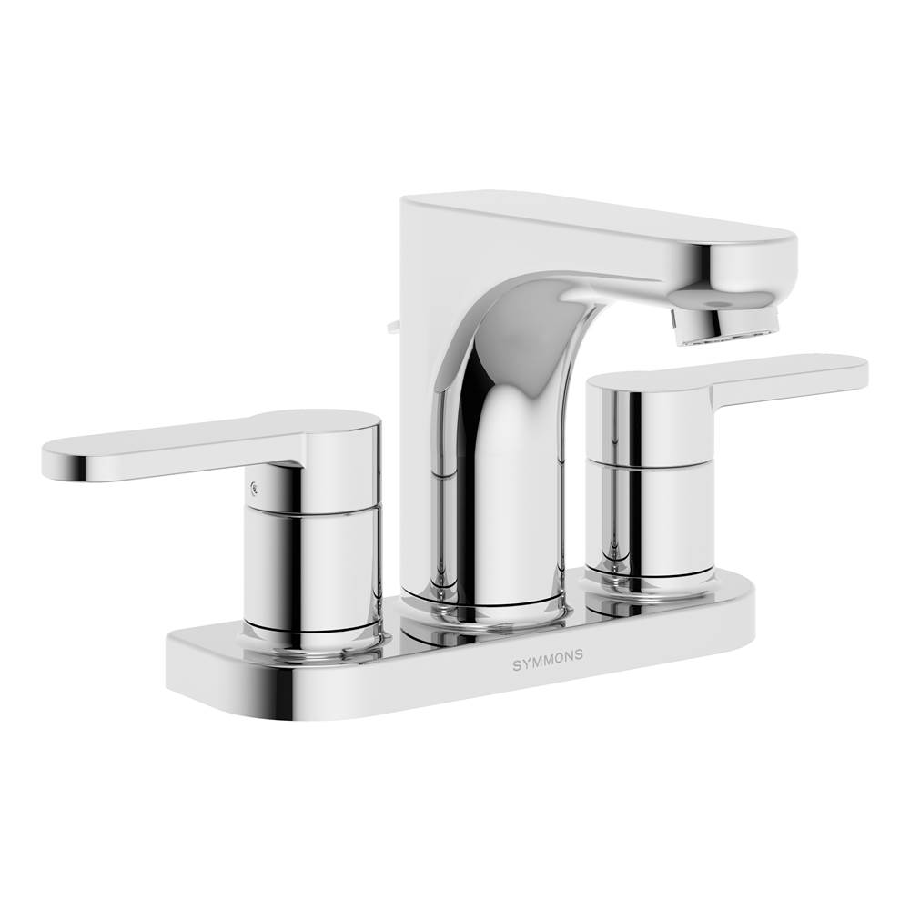 Symmons Identity 4 in. Centerset 2-Handle Bathroom Faucet with Drain Assembly in Polished Chrome (1.5 GPM)