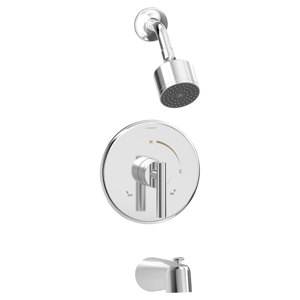 Symmons Dia Single Handle 1-Spray Tub and Shower Faucet Trim in Polished Chrome - 1.5 GPM (Valve Not Included)