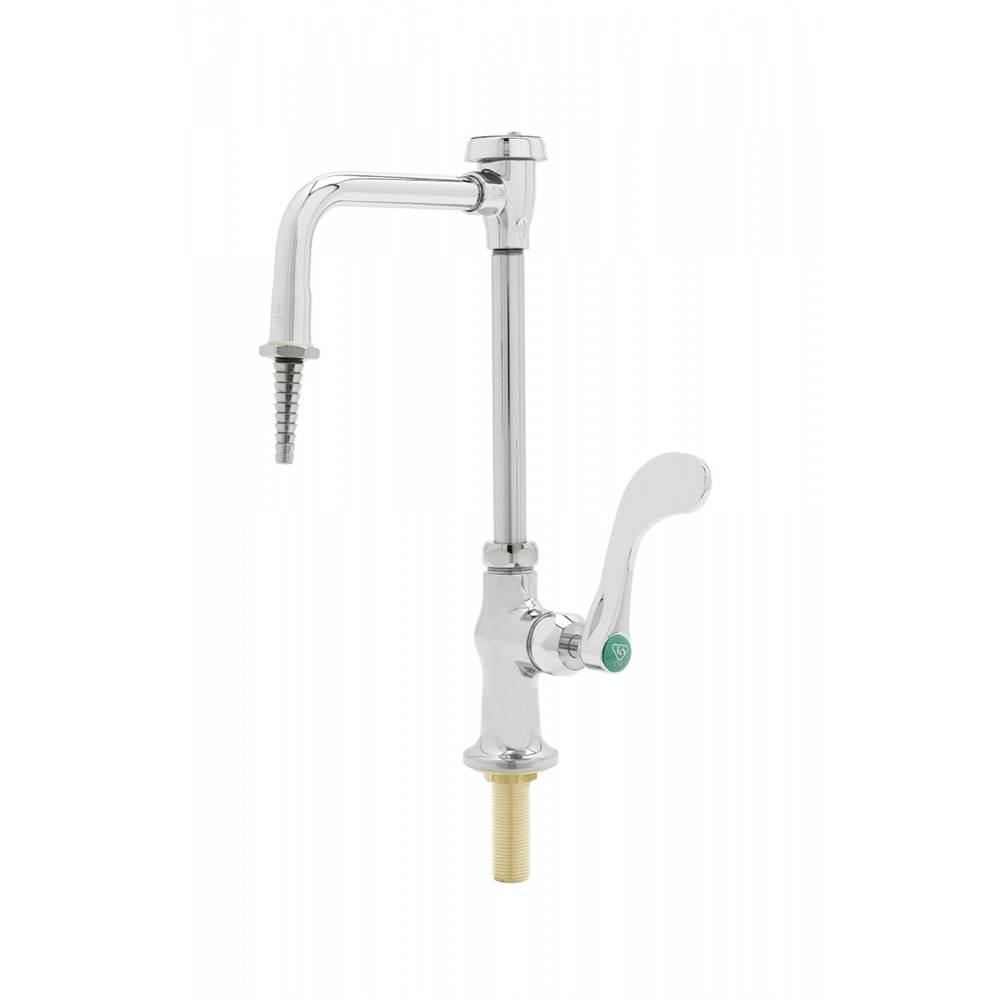 T&S Brass Lab Faucet, Single Temp, VR, Vacuum Breaker Nozzle, Serrated Tip, Cerama, 4'' Wrist Handle