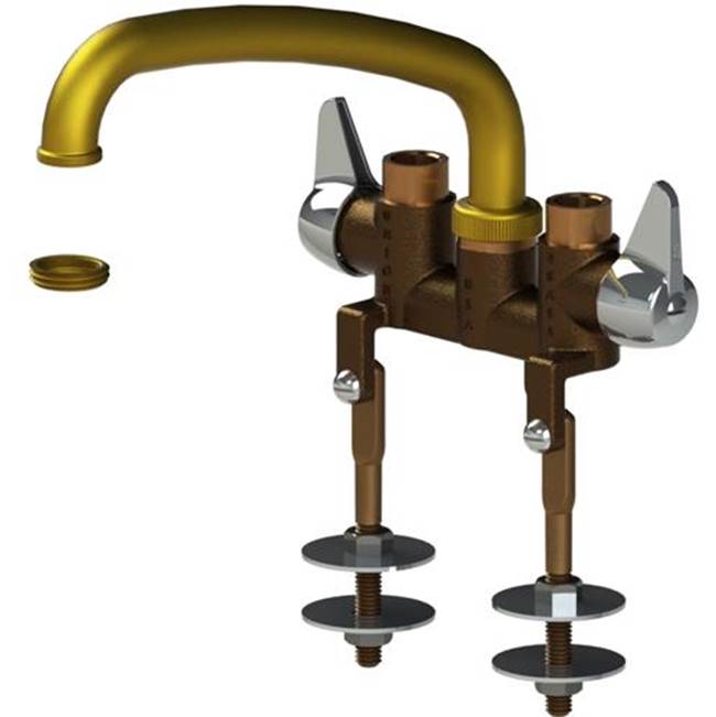 Union Brass Manufacturing Company Laundry Faucet - 8'' Tube Spout, W/Threaded Legs