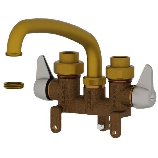 Union Brass Manufacturing Company Laundry Faucet - 8'' Tube Spout, W/Wall Bracket