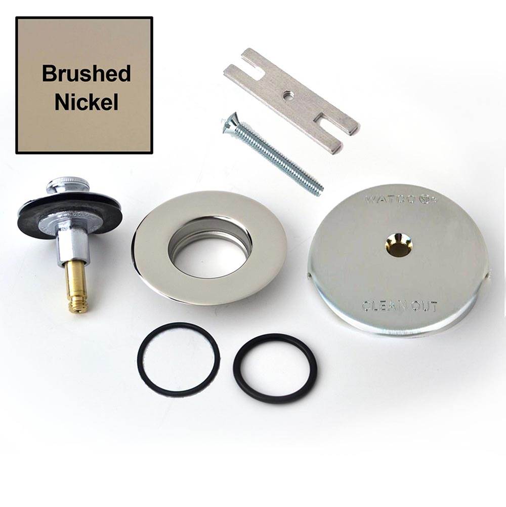 Watco Manufacturing Quicktrim Push Pull Trim Kit Brushed Nickel Carded
