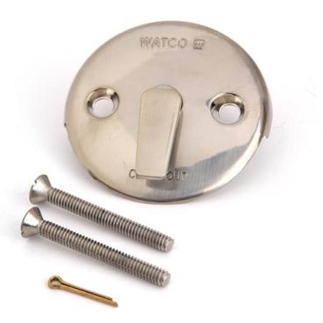 Watco Manufacturing Trip Lever Of Plate Kit Two Screws One Cotter Pin Chrome Brushed