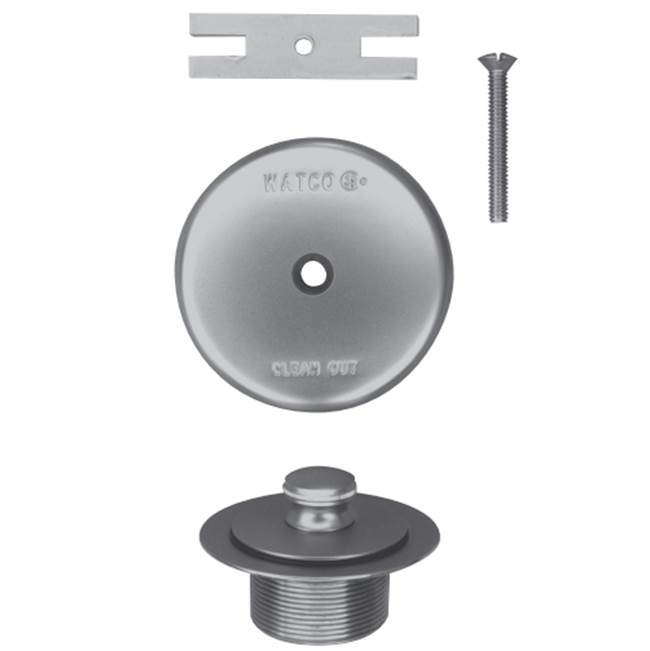 Watco Manufacturing Lift And Turn Trim Kit 1.625-16 X 1.25 No.38101 Bushing Brushed Nickel 2-Hole Faceplate