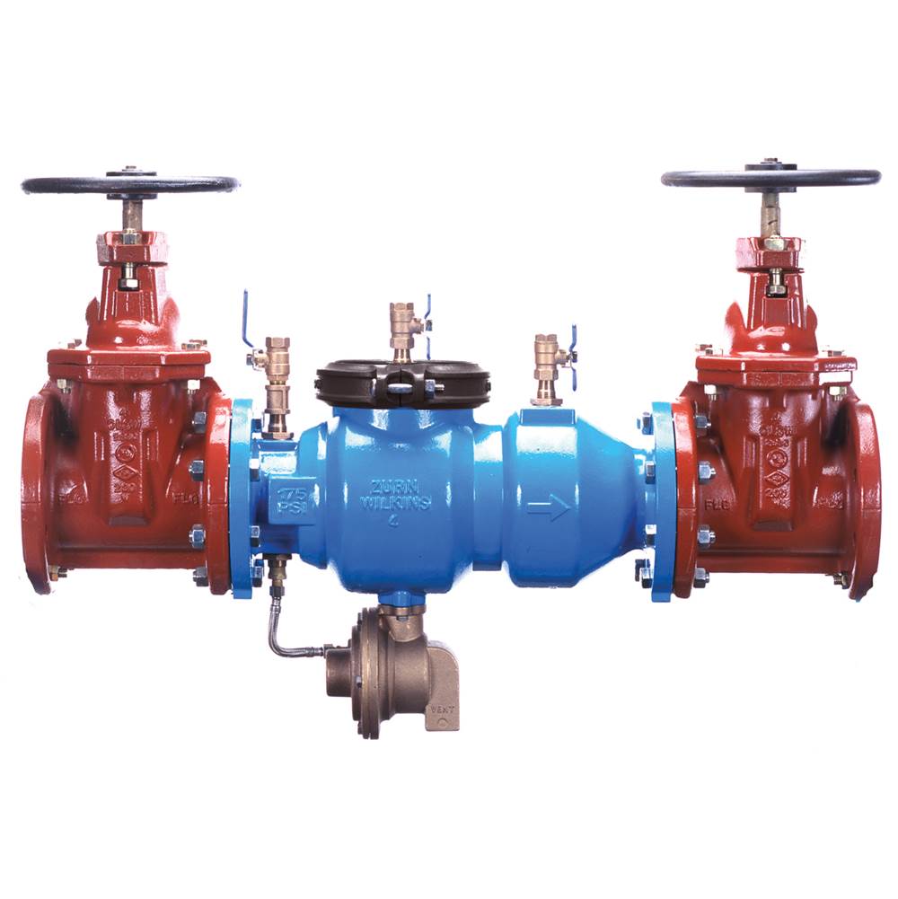 Zurn Industries 6'' 375 Reduced Pressure Principle Backflow Preventer Ductile Iron Body Less Shutoff Flange By Flange