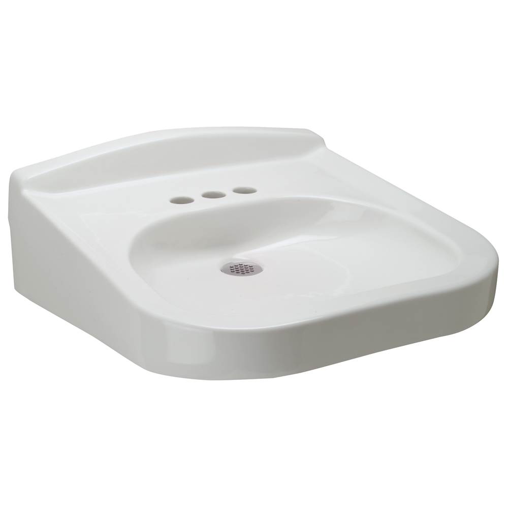 Zurn Industries 23x20¼ Wall-Mount Wheelchair Accessible Sink/Lavatory, 4'' Centers, White Vitreous China