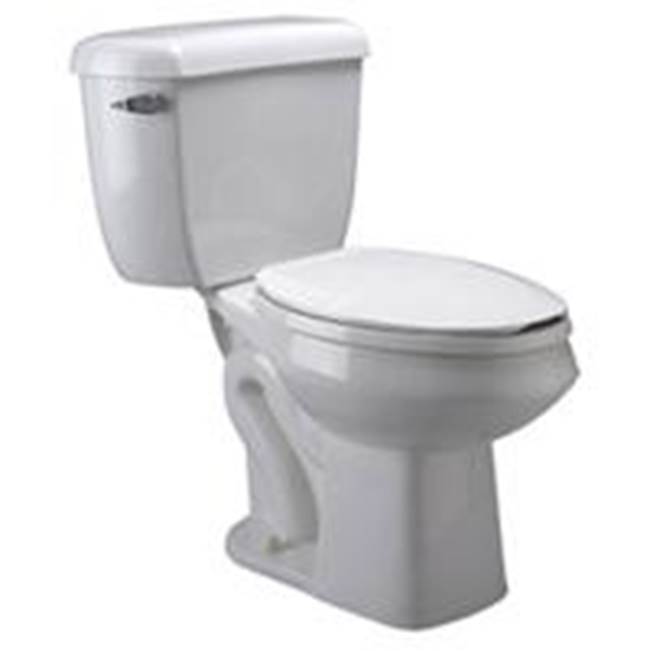Zurn Industries 2-Piece Pressure-Assist, Siphon Jet Toilet, 1.6 gpf, Elongated, ADA Height, White Vitreous China