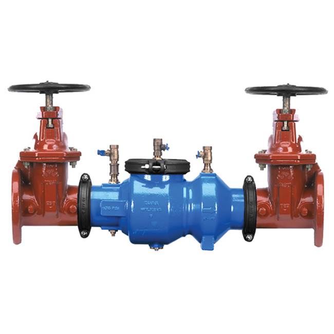 Zurn Industries Double Check Valve, Lead-Free, Grooved Body, Flanged OSY x Flanged OSY, FSC Strainer