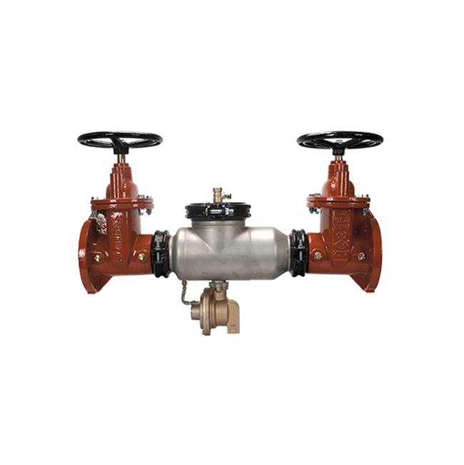 Zurn Industries 3” 375AST Stainless Steel Reduced Pressure Principle Backflow Preventer with OSandY gate Vlvs and stainless trim