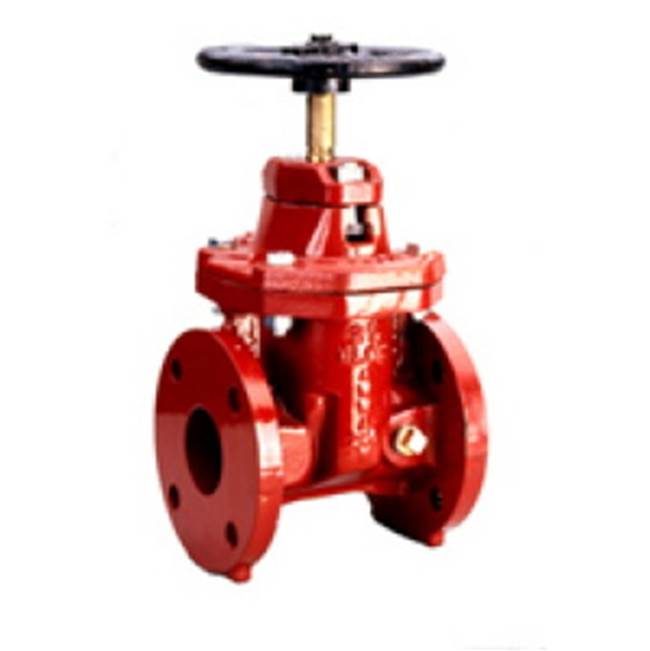 Zurn Industries Post Indicator Gate Valve, Grooved x Flanged
