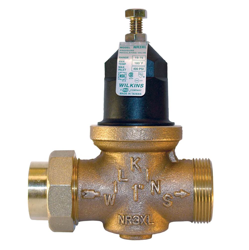 Zurn Industries 3/4'' NR3XL Pressure Reducing Valve with double union FNPT connection and FC (cop/ sweat) union connection