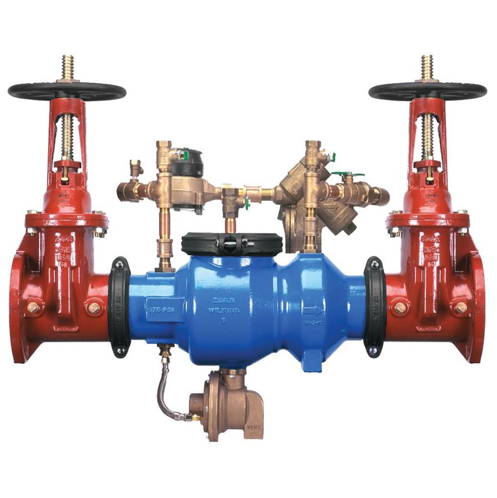 Zurn Industries 8'' 375Ada Reduced Pressure Detector Assembly Ductile Iron Body Gal. Meter With Os And Y Gate Valves Flange X Flange
