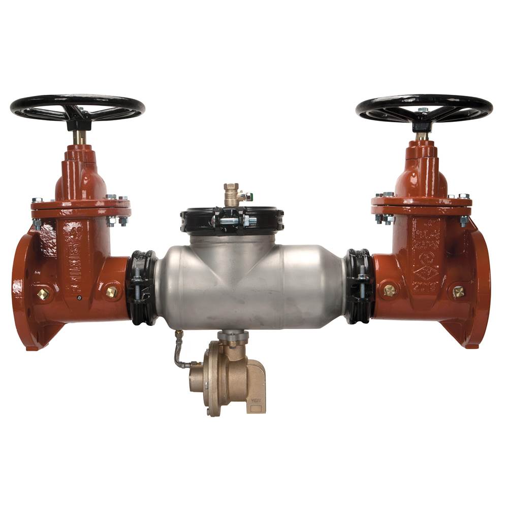Zurn Industries 4'' 375Ast Reduced Pressure Principle Backflow Preventer With Grooved End Butterfly Gate Vlvs