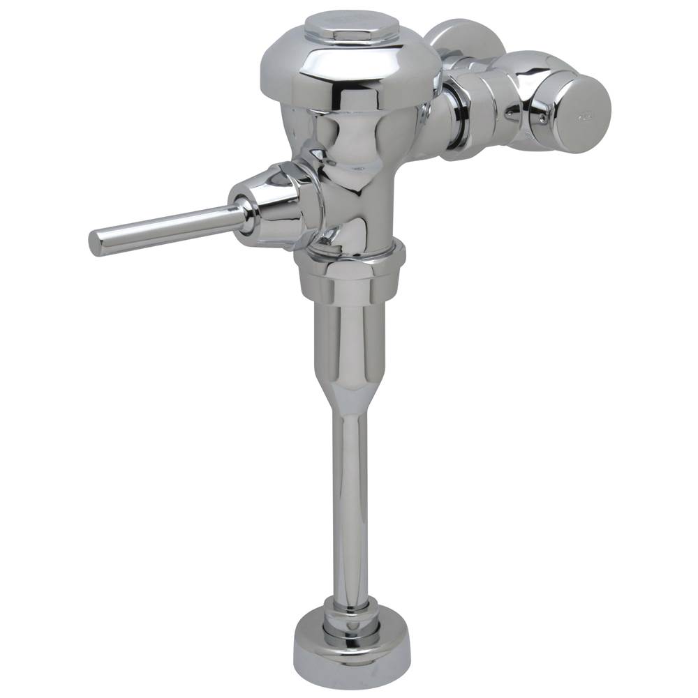 Zurn Industries Aquaflush® Exposed Manual Diaphragm Flush Valve with 3.5 gpf, Sweat Solder Kit, and Cast Wall Flange in Chrome