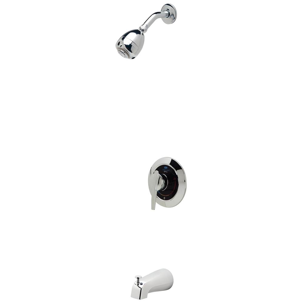 Zurn Industries Temp-Gard® I Pressure-Balanced Brass Shower Unit Including Valve and Shower Head, Chrome-Plated